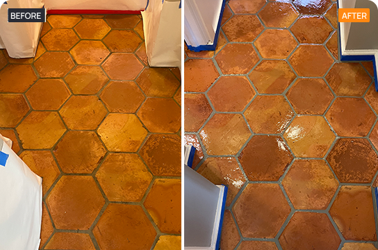 Mexican Tile Floor Restoration